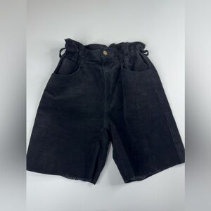 Don’t Stop 80’s Vintage High Rise Lined Suede Shorts Womens Small
